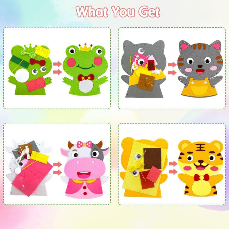 Cute Cartoon Animal Hand Puppe - Art Craft 6 Year Old 评论和价格