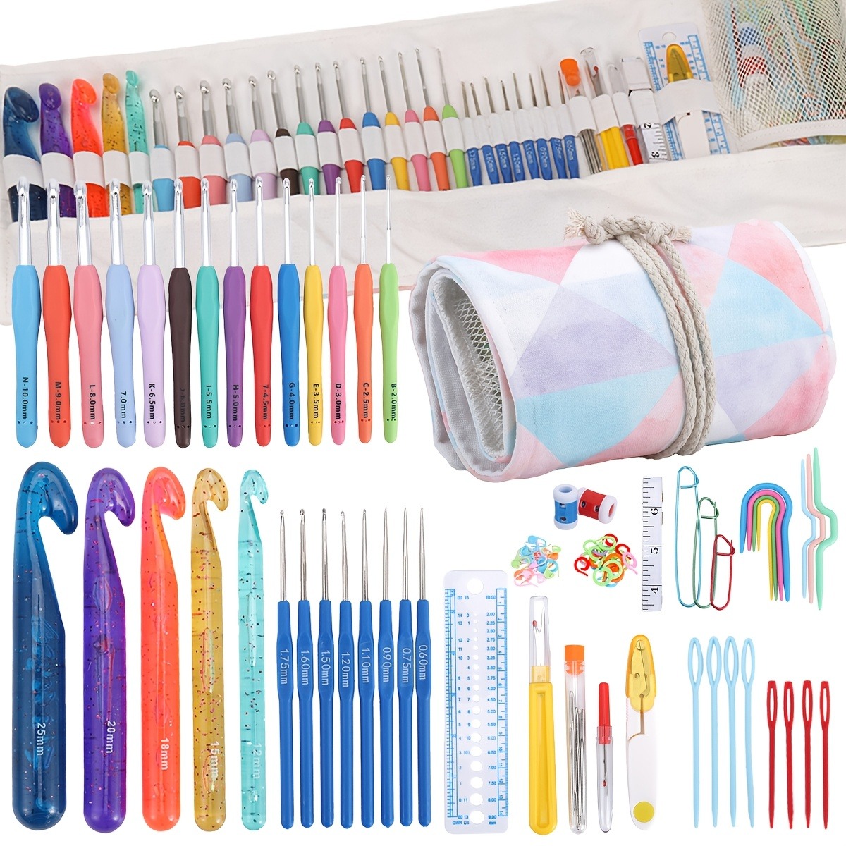 118pcs Crochet Hooks Sets, Erg - Crochet Hook Set 评论和价格