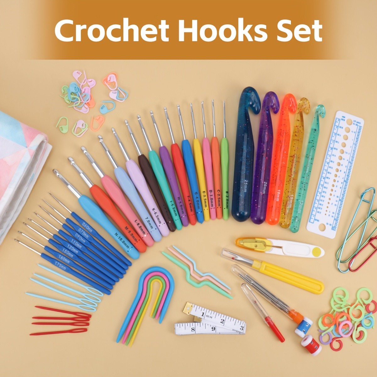 118pcs Crochet Hooks Sets, Erg - Crochet Hook Set 评论和价格