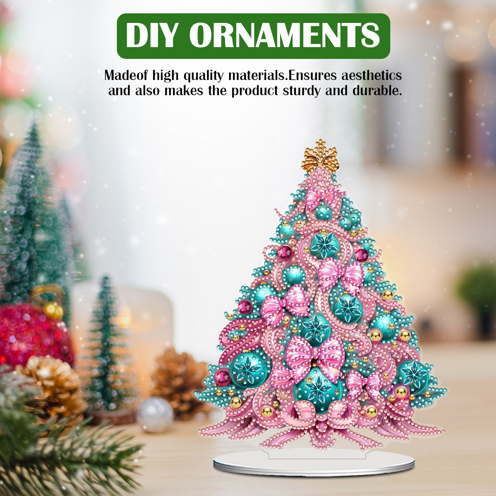 Mini DIY Diamond Painting Orna - Art Craft Ideas For Christmas 评论和价格