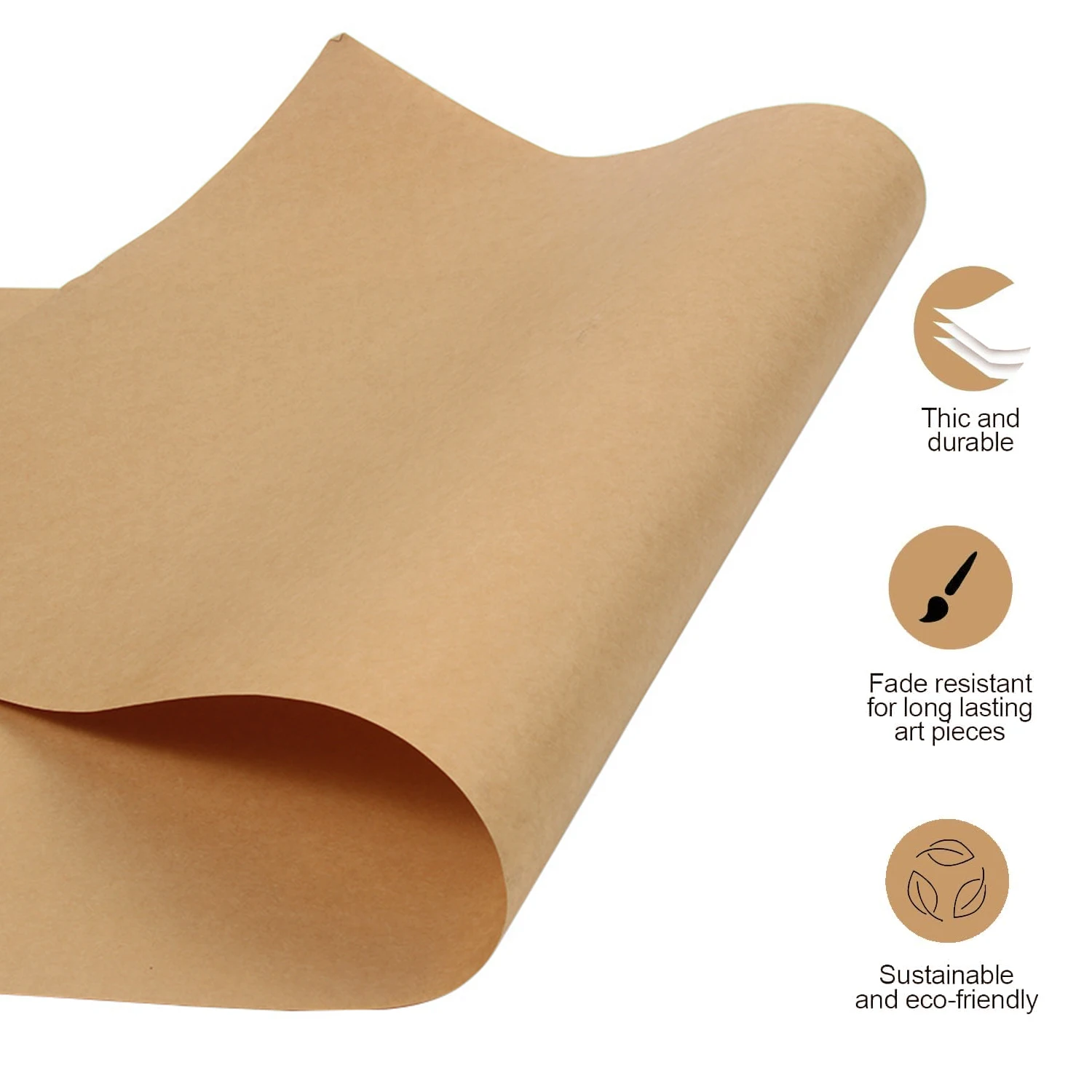 5/10m Brown Kraft Paper Roll F - Art Craft Movement 评论和价格