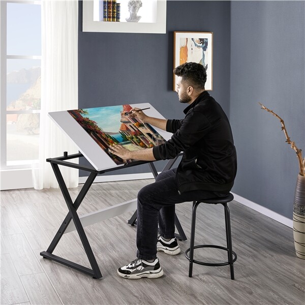 Art Desk Drafting Table Craft  - Art & Craft On Wild Animals For Preschoolers 评论和价格
