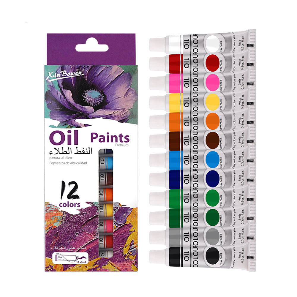 12 Color Oil Paints Set 9ml Tu - Art Craft 6 Year Old 评论和价格