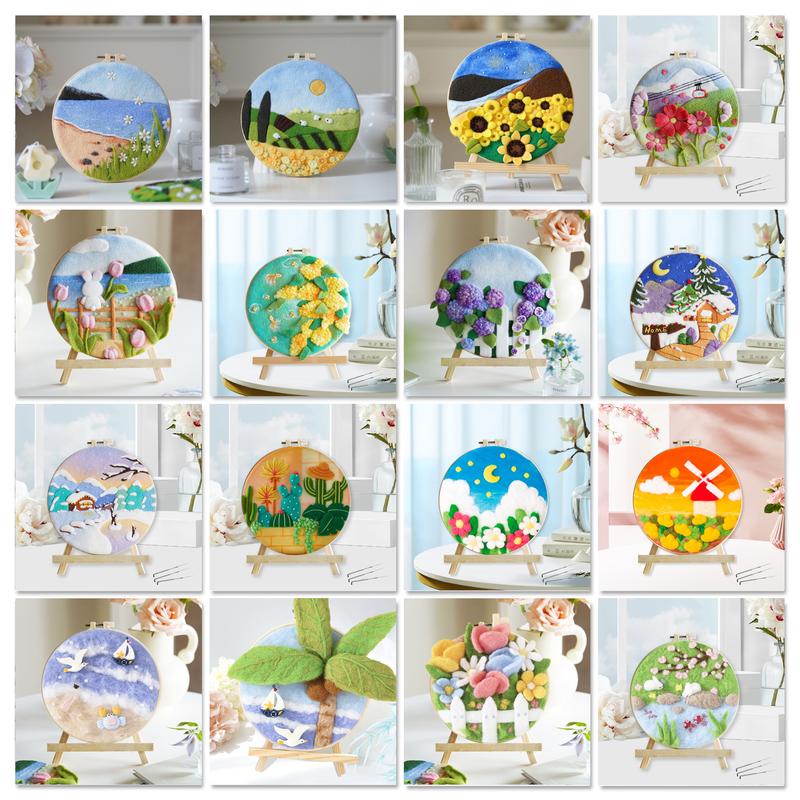 DIY Wool Embroidery Kit Creati - Art Craft Ideas For Kids 评论和价格