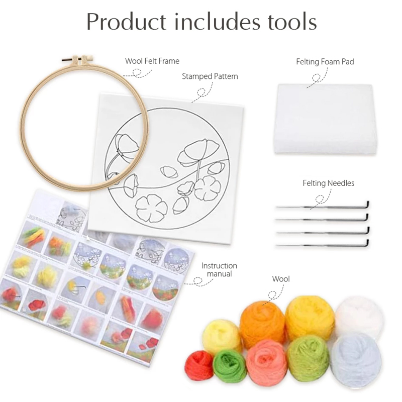 DIY Wool Embroidery Kit Creati - Art Craft Ideas For Kids 评论和价格