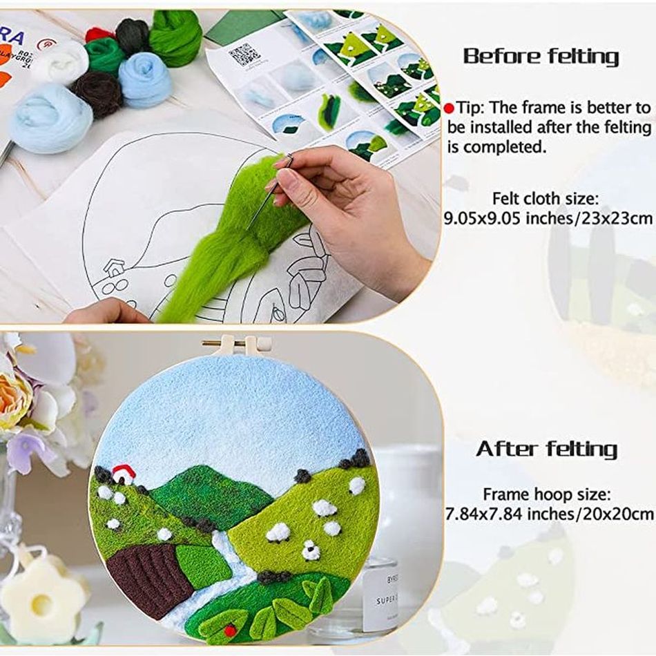 DIY Wool Embroidery Kit Creati - Art Craft Ideas For Kids 评论和价格