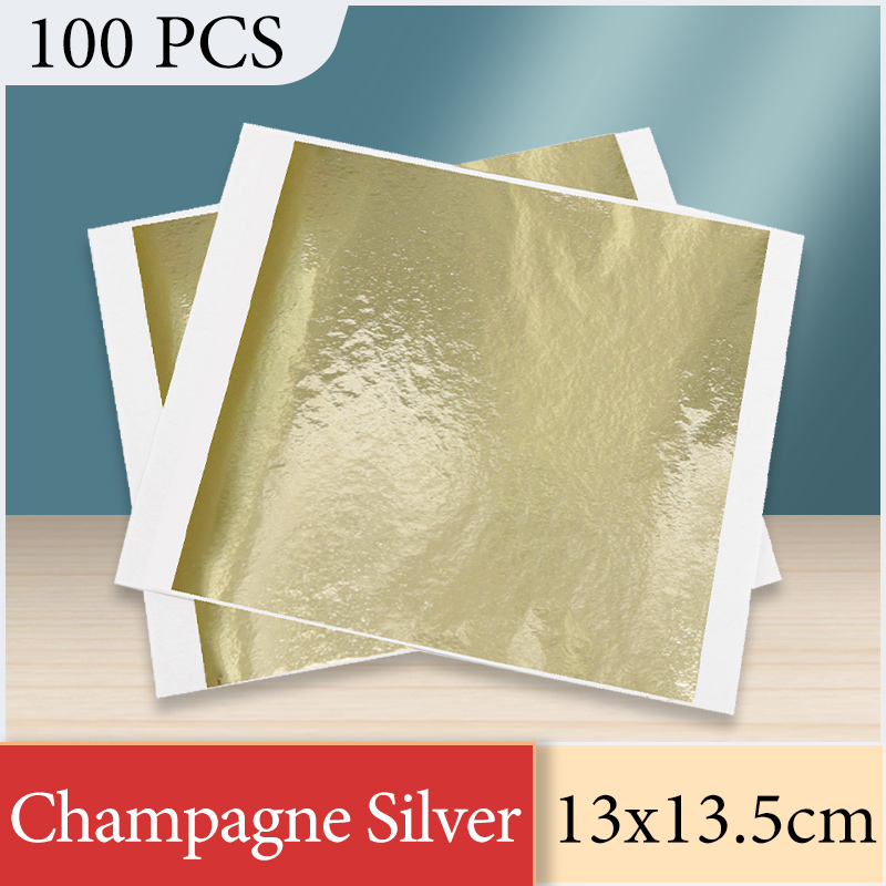 13x13.5cm Champagne Silver Foi - Art Craft Leaves 评论和价格