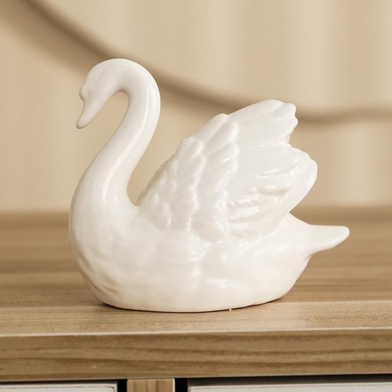 Q22B Elegant Black White Ceram - Art Craft Duck 评论和价格