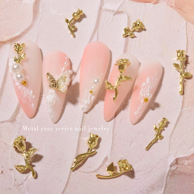 10Pcs 3D Rose Nail Art Ornamen - Art Craft Show 评论和价格