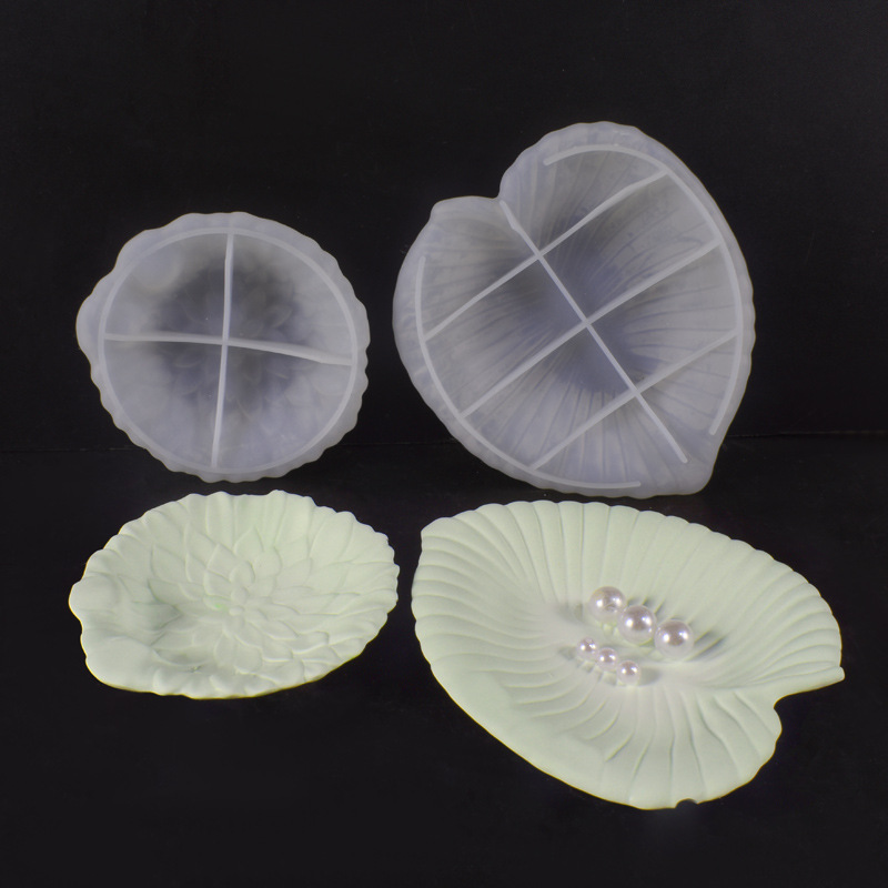 Plaster Cement DIY Leaf Dish M - Art Craft Leaves 评论和价格