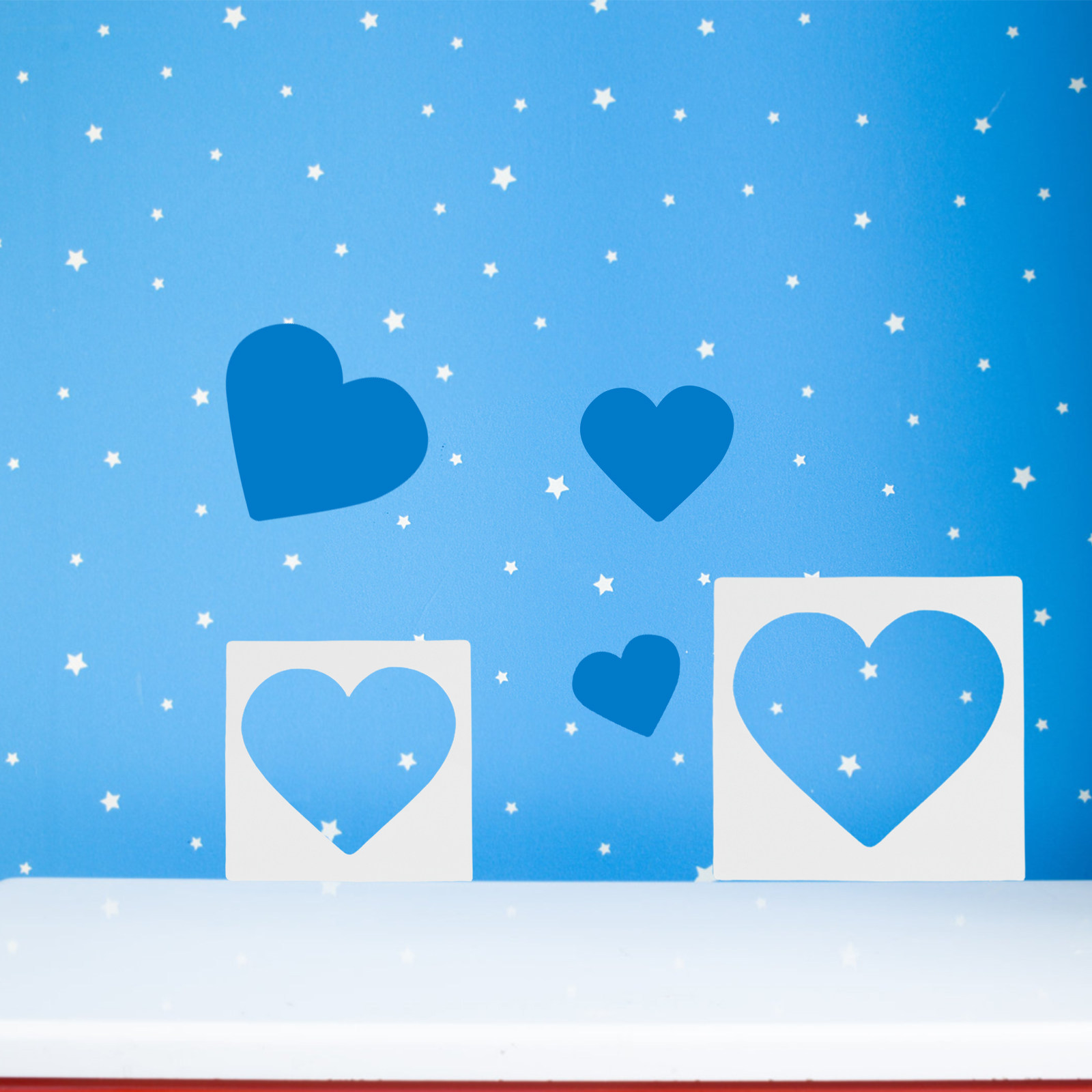 7Pcs DIY Stencils Heart Templa - Art Craft Mother'S Day 评论和价格