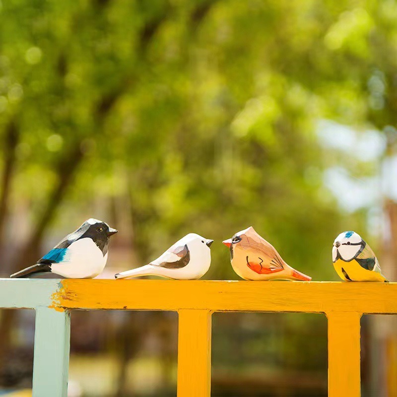 Hand Carved Wooden Bird Figuri - Art Craft Ideas For Christmas 评论和价格