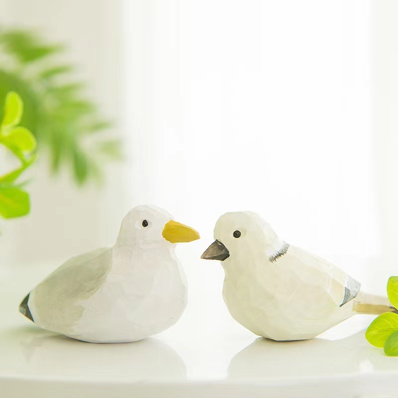 Hand Carved Wooden Bird Figuri - Art Craft Ideas For Christmas 评论和价格