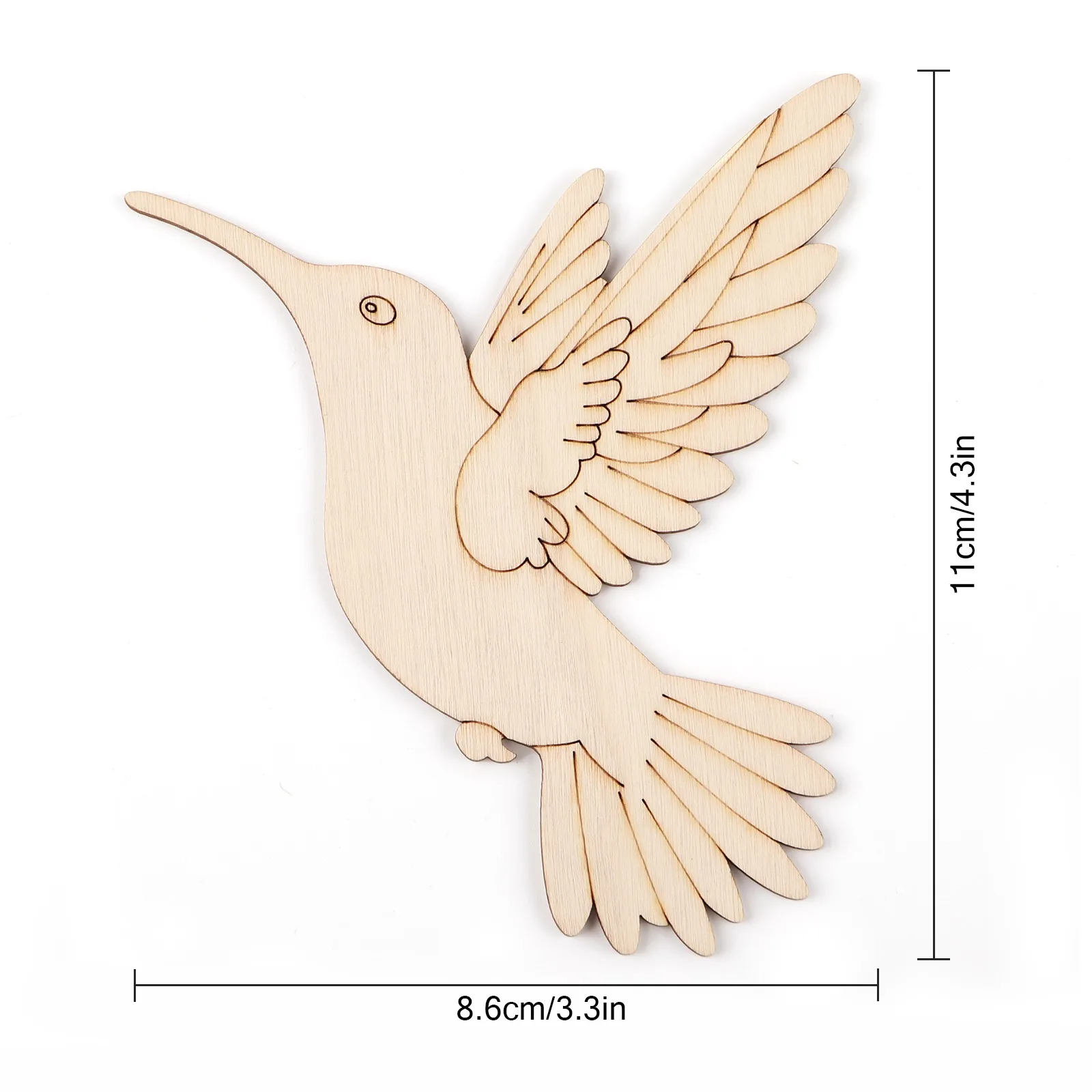 10pcs Unfinished Wood Animal B - Art & Craft On Wild Animals For Preschoolers 评论和价格