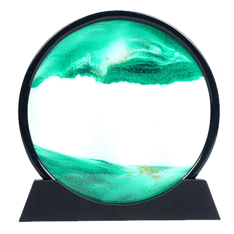 Round Glass 3D Hourglass Quick - Art Craft Movement 评论和价格