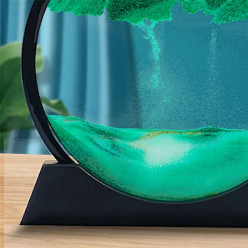 Round Glass 3D Hourglass Quick - Art Craft Movement 评论和价格