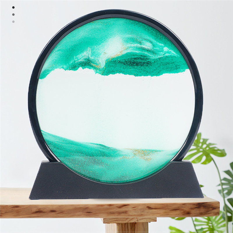 Round Glass 3D Hourglass Quick - Art Craft Movement 评论和价格