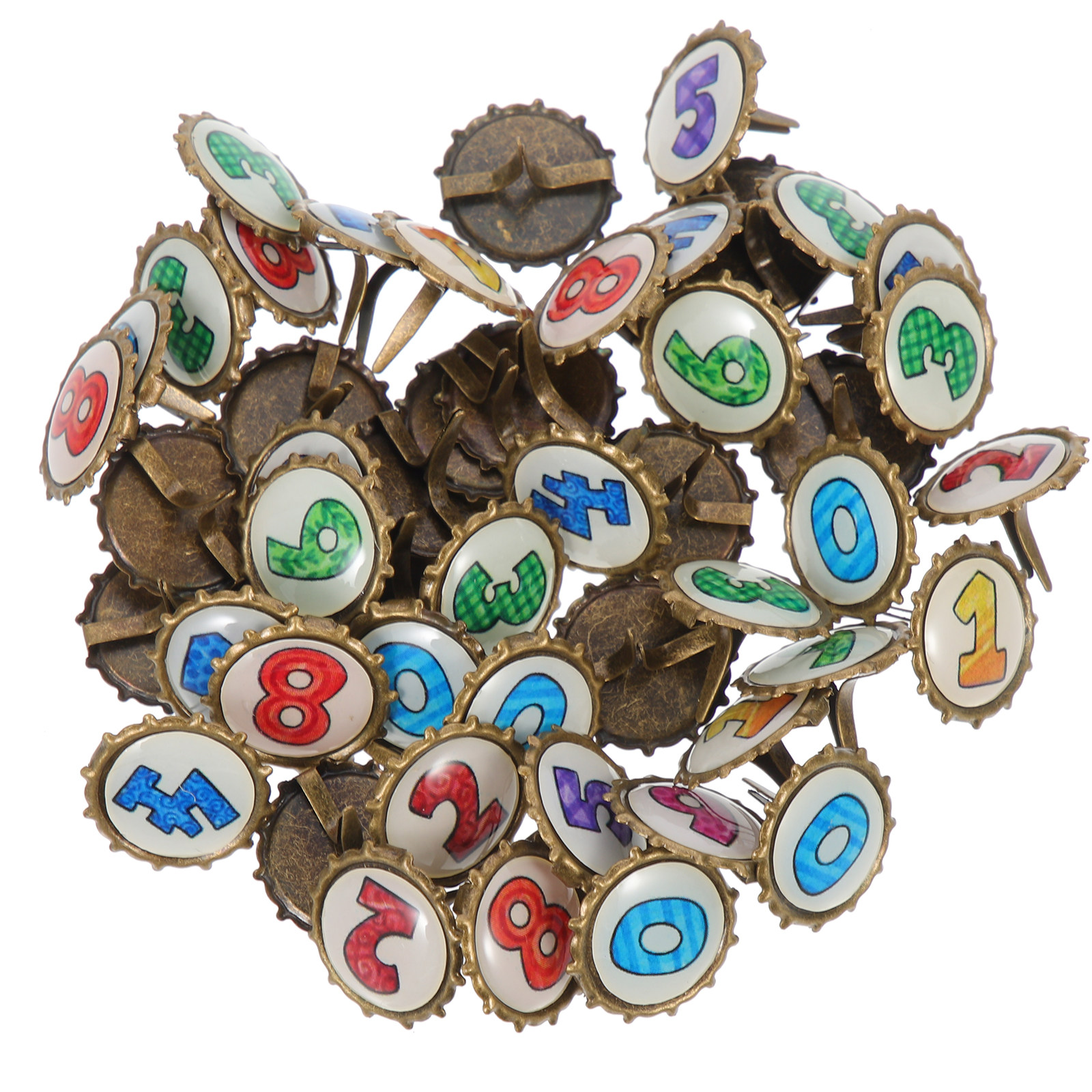 100Pcs Metal Brads Mini Claw B - Art Craft Paper 评论和价格