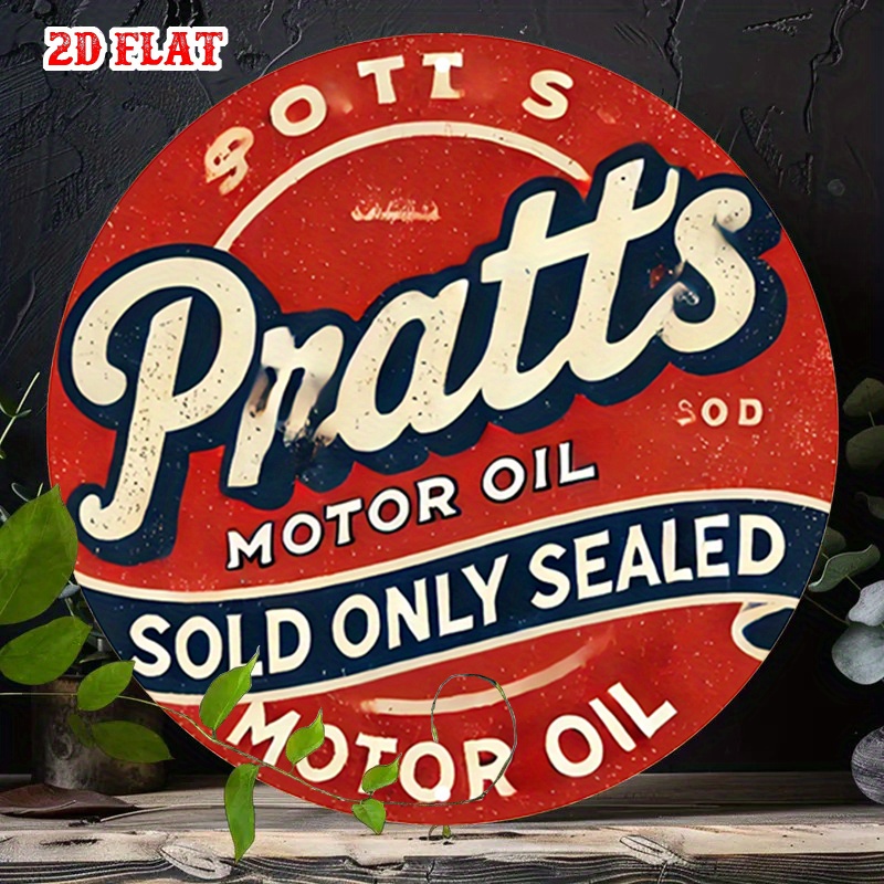 2D flat 1pc Platt car oil old- - Art Craft Movement 评论和价格