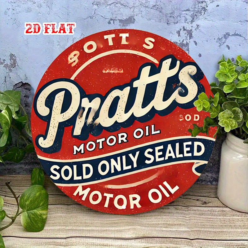 2D flat 1pc Platt car oil old- - Art Craft Movement 评论和价格