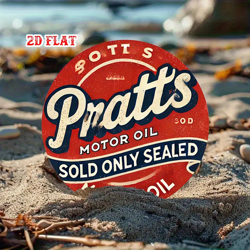 2D flat 1pc Platt car oil old- - Art Craft Movement 评论和价格