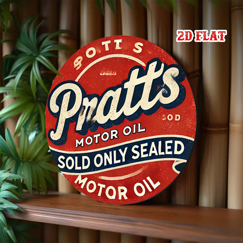 2D flat 1pc Platt car oil old- - Art Craft Movement 评论和价格