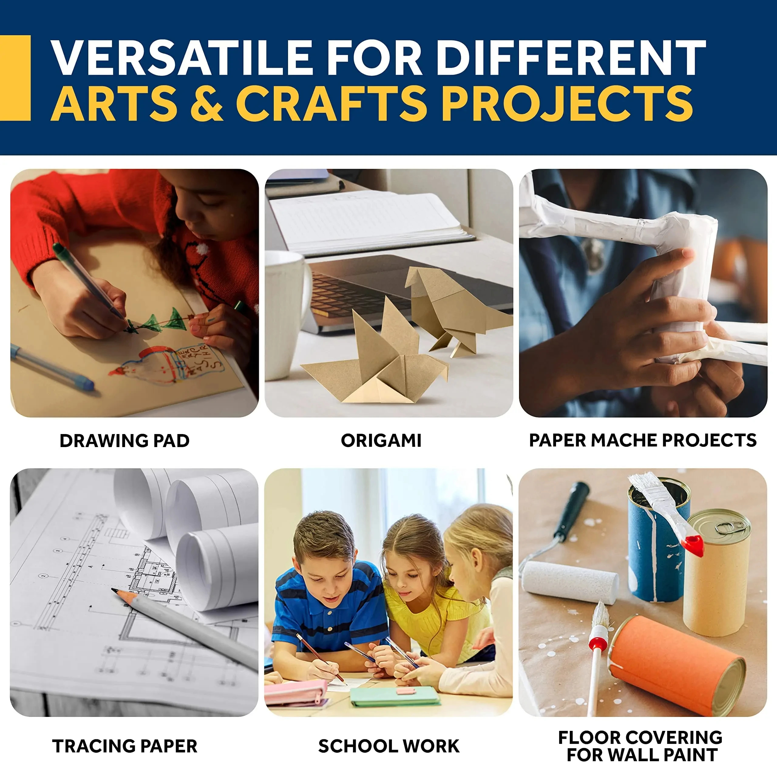 Kraft Paper Brown Ideal for Gi - Art Craft Movement 评论和价格