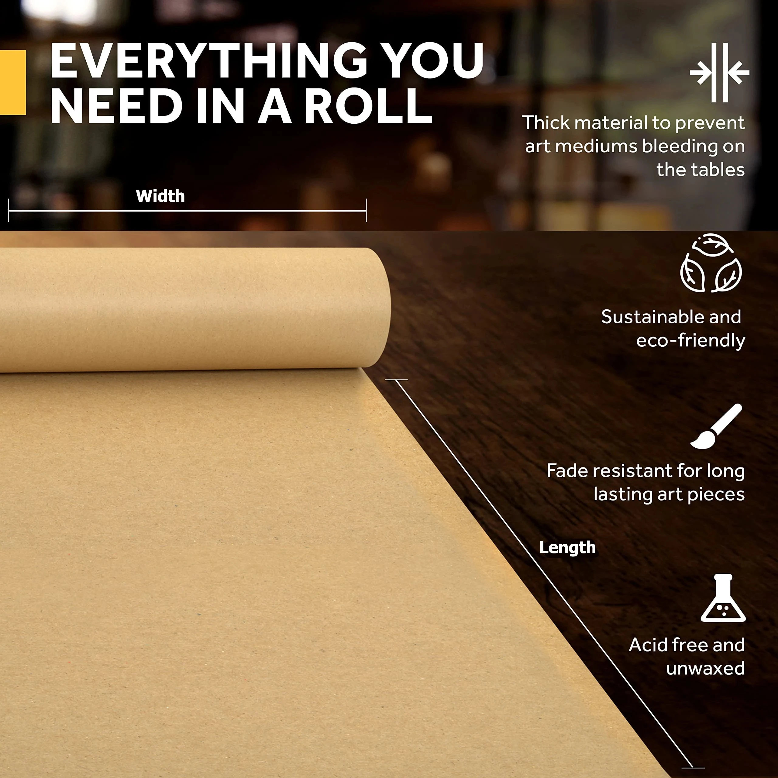 Kraft Paper Brown Ideal for Gi - Art Craft Movement 评论和价格