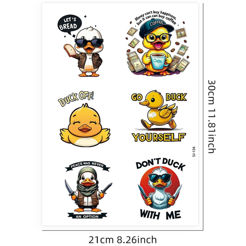 6pcs Cute Funny Cool Yellow Du - Art Craft Duck 评论和价格