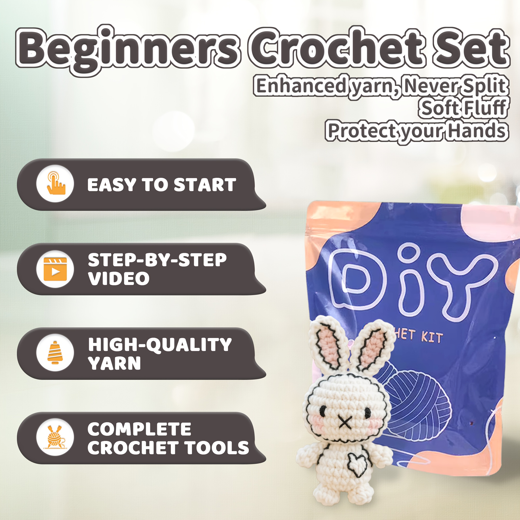 1pc DIY Delightful Animal Croc - Crochet Hook Set 评论和价格