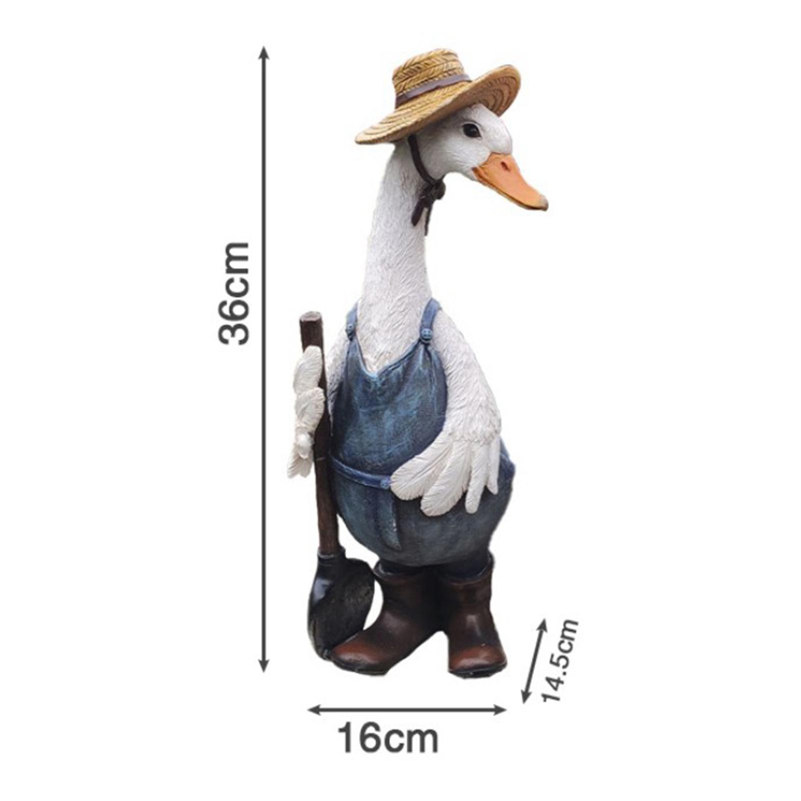 Resin Duck Garden Statue Figur - Art Craft Duck 评论和价格