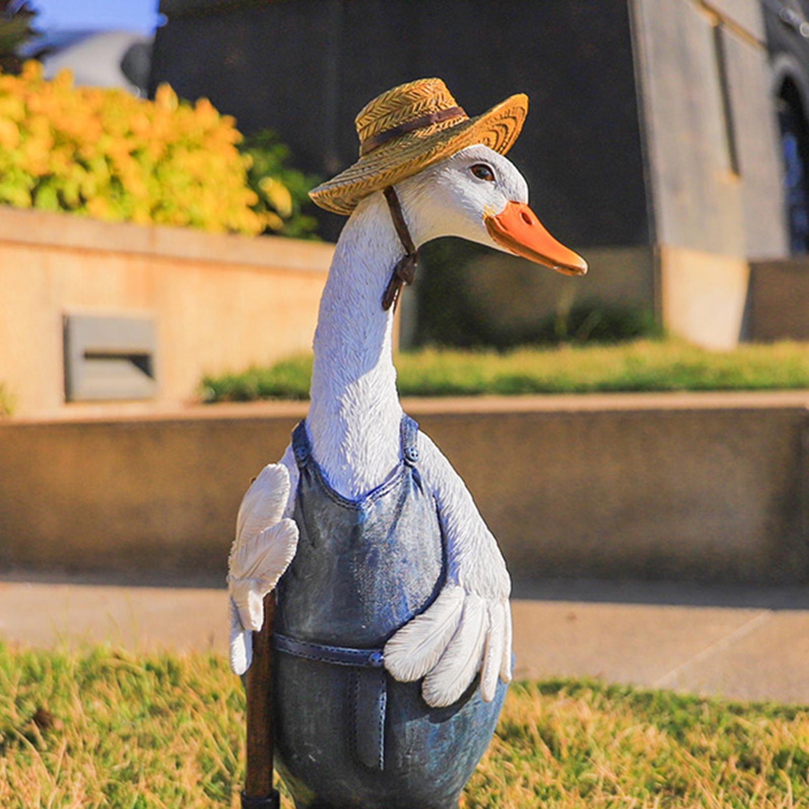 Resin Duck Garden Statue Figur - Art Craft Duck 评论和价格