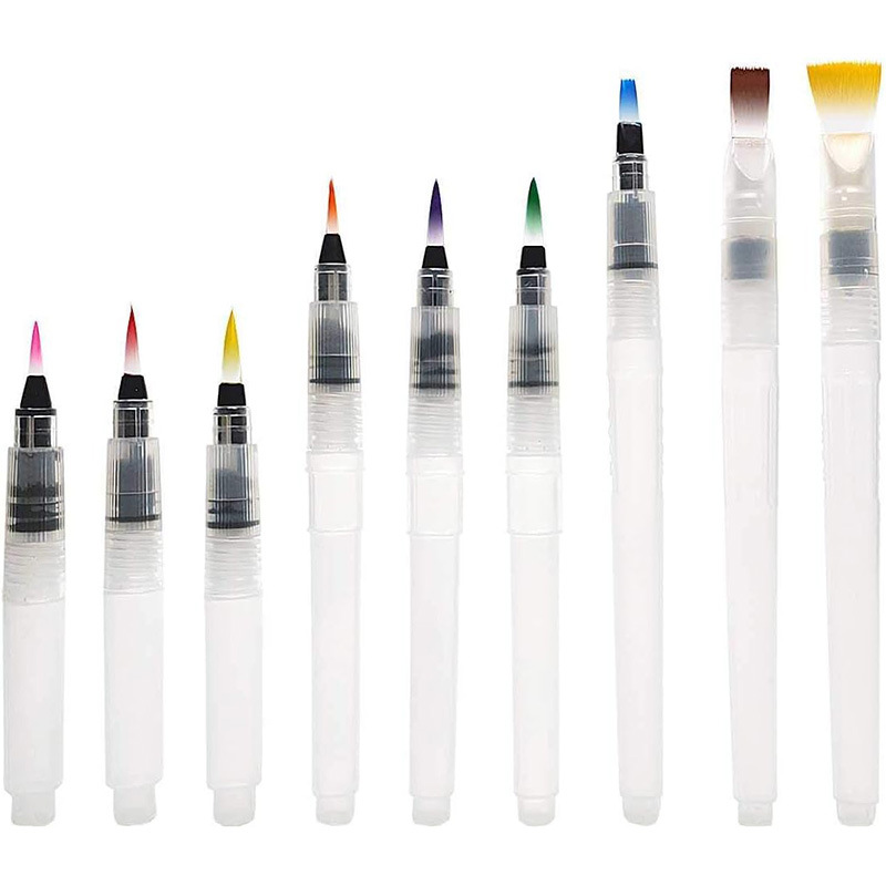 3/7pcs Watercolor Brush Pens W - Art Craft 6 Year Old 评论和价格