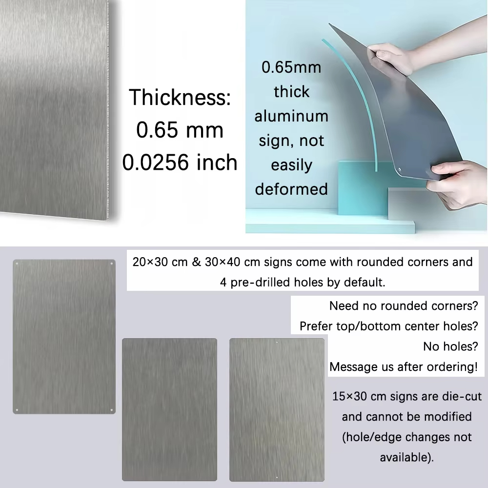 Custom Sign Metal Aluminum Pla - Art Craft Activity 评论和价格