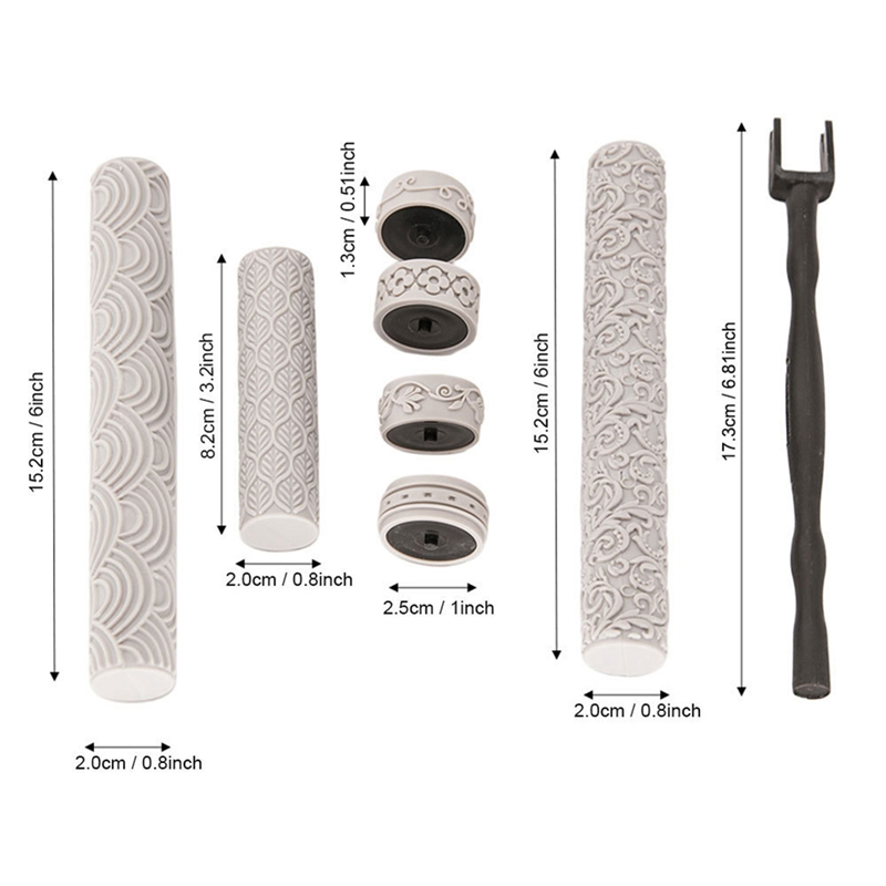 For Polymer Clay Texture Rolle - Polymer Clay Set 评论和价格