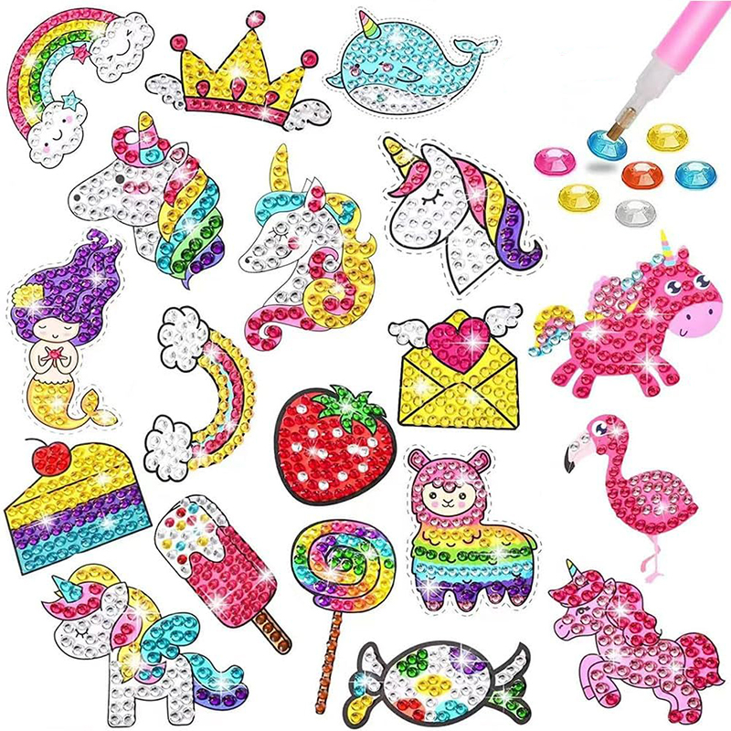 Make Diamond Stickers Kids 5D  - Art Craft Ideas For Kids 评论和价格