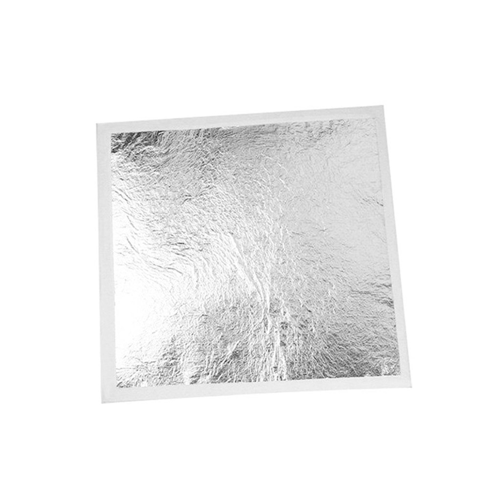 100Pcs Silver Imitation Gildin - Art Craft Leaves 评论和价格