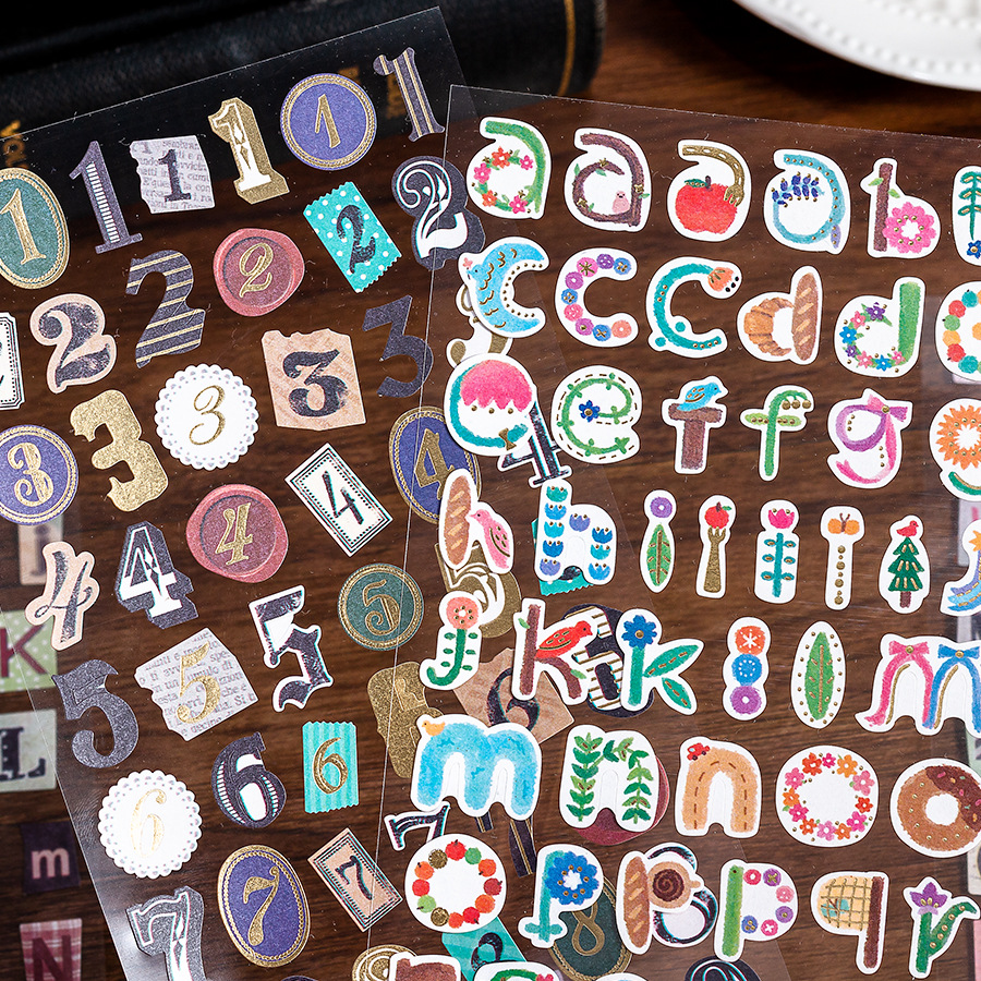 6 Sheets Fashion Letter Number - Art Craft 6 Year Old 评论和价格