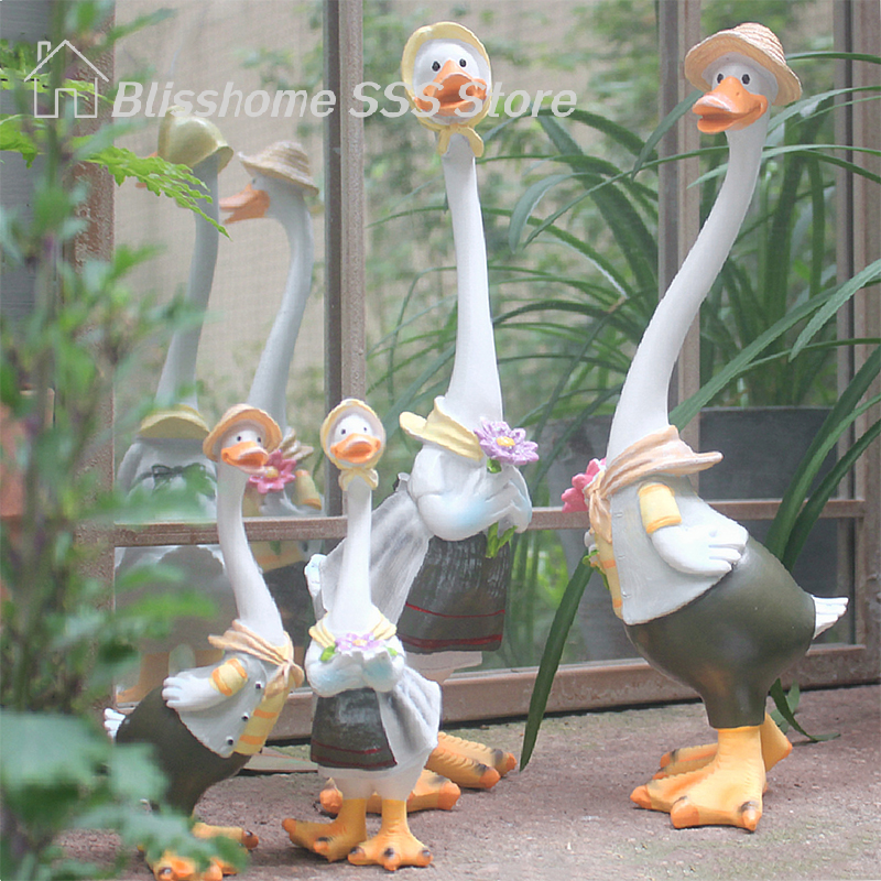 【S】Garden Statue Resin Duck Cr - Art Craft Duck 评论和价格