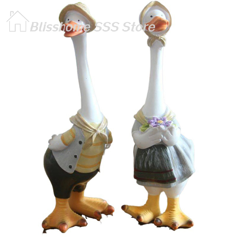 【S】Garden Statue Resin Duck Cr - Art Craft Duck 评论和价格