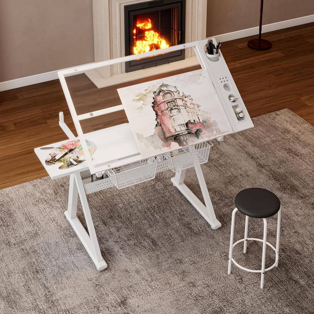 Adjustable Art Desk with Tempe - Art & Craft On Wild Animals For Preschoolers 评论和价格