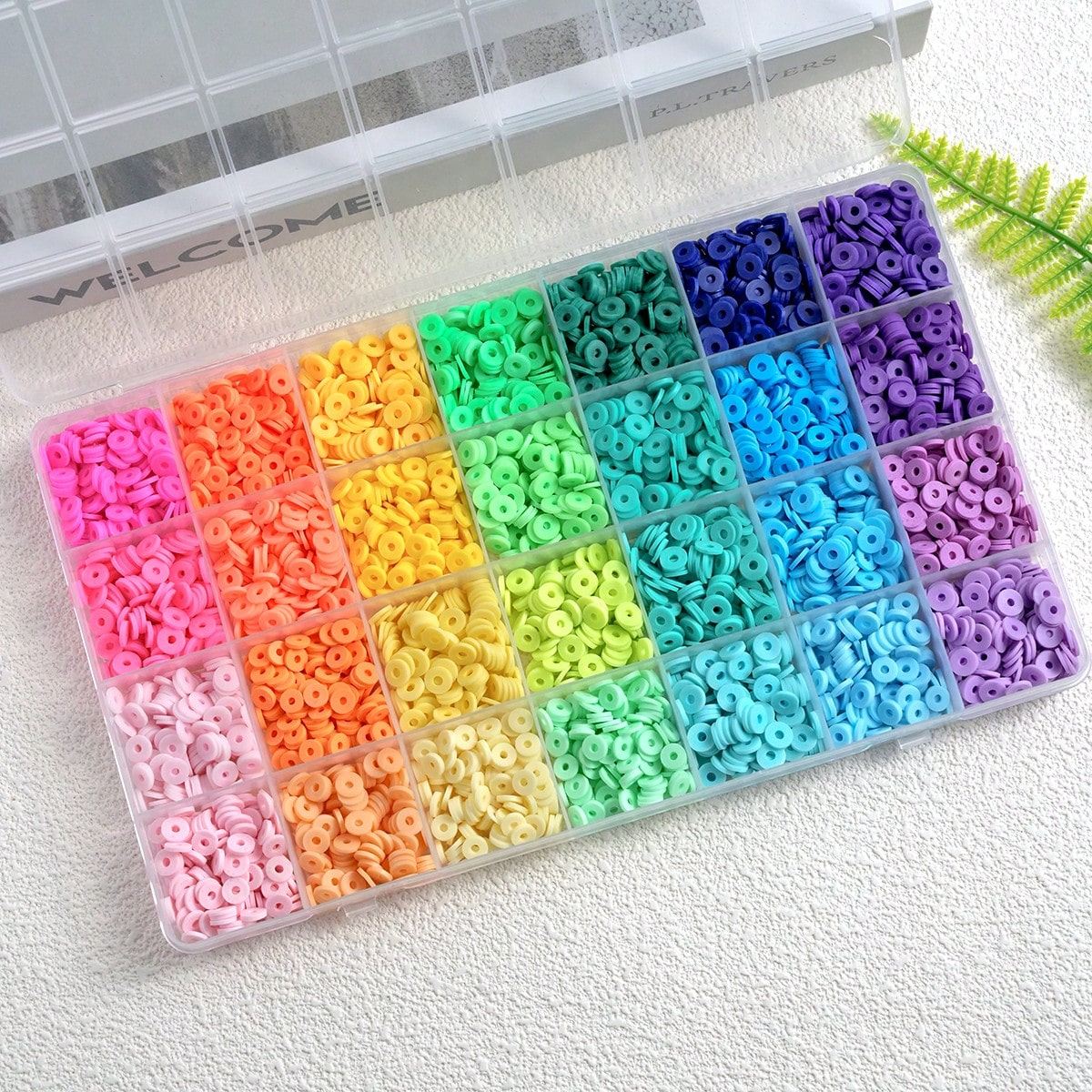 A Set Clay Beads For Bracelet  - Polymer Clay Set 评论和价格