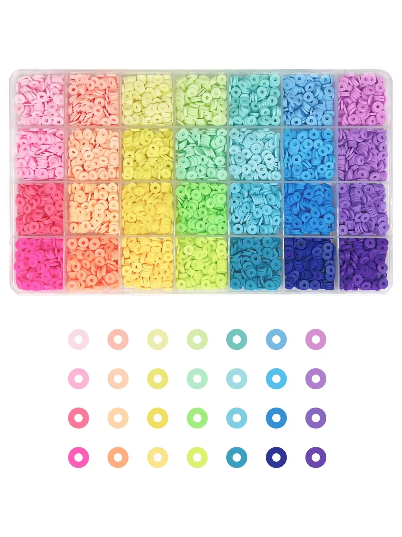 A Set Clay Beads For Bracelet  - Polymer Clay Set 评论和价格