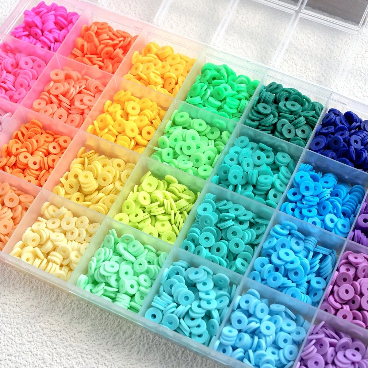 A Set Clay Beads For Bracelet  - Polymer Clay Set 评论和价格