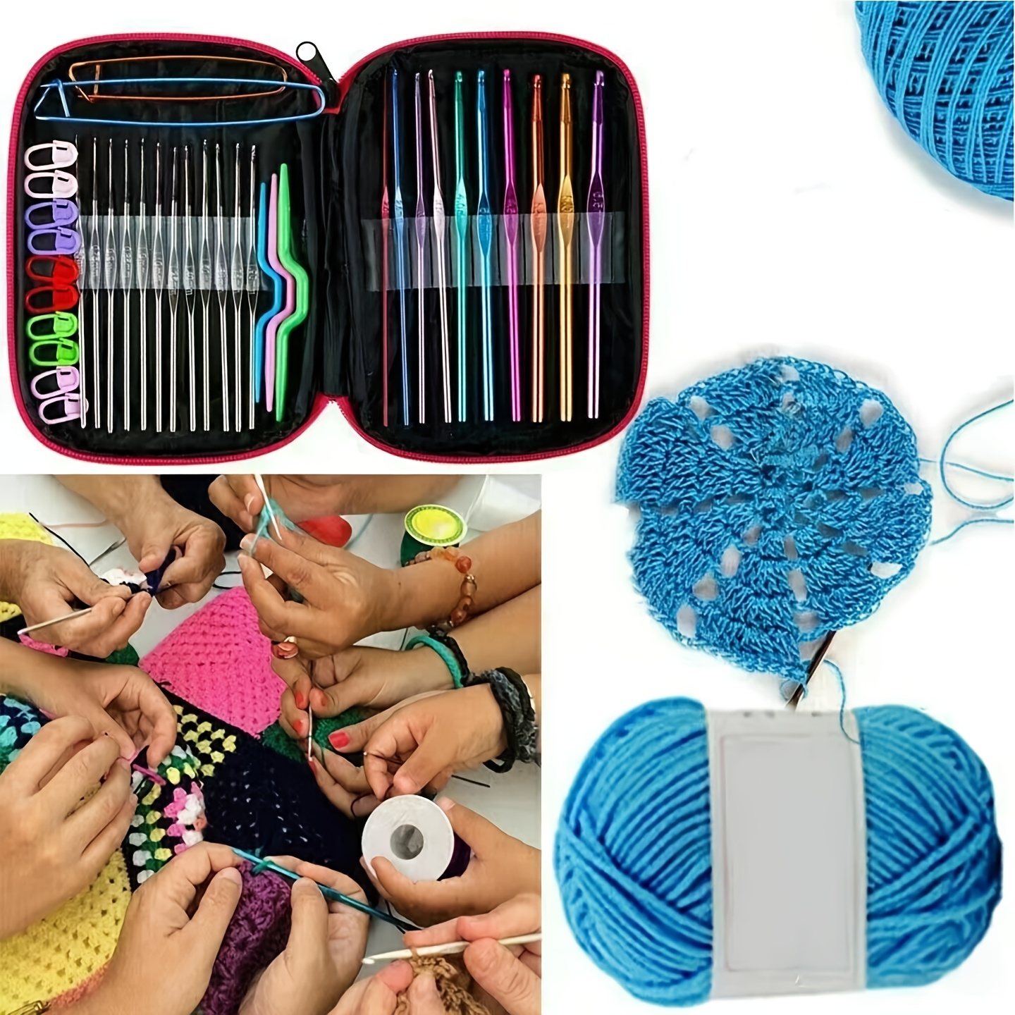 Complete set of metal hook kni - Crochet Hook Set 评论和价格