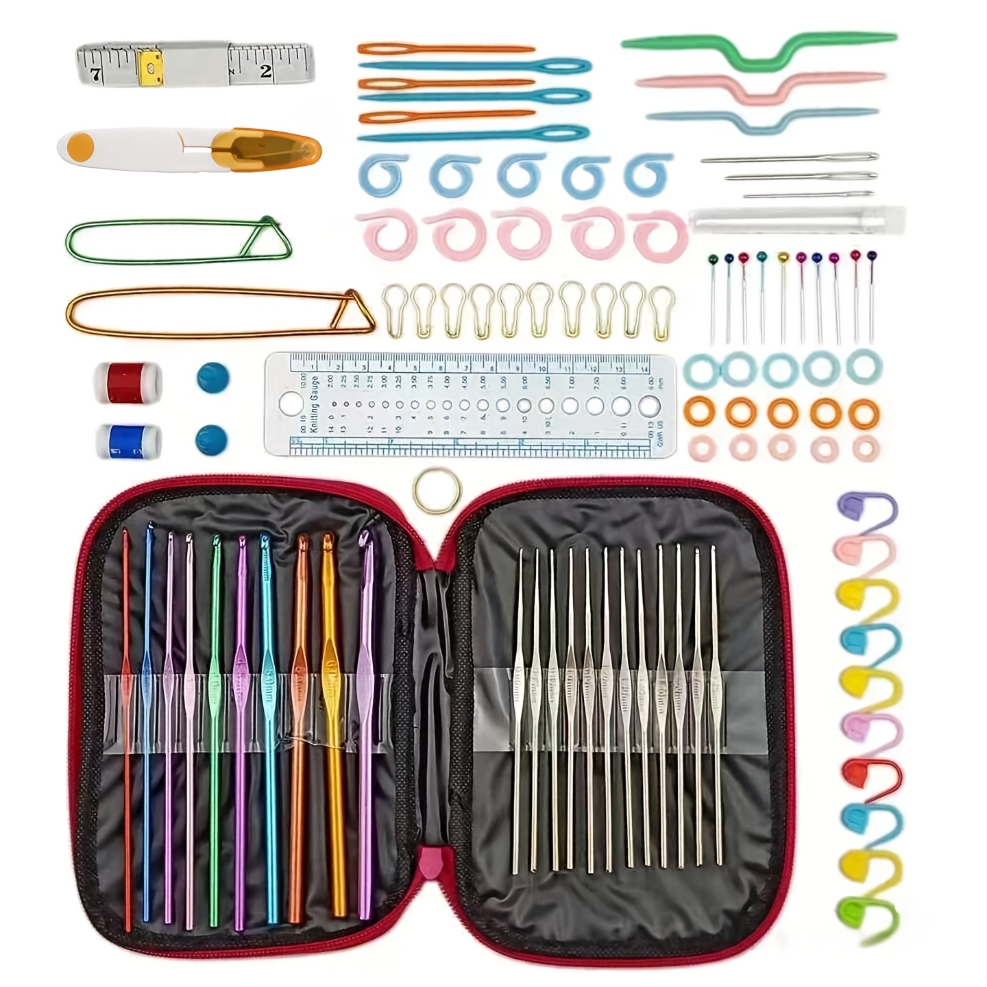 Complete set of metal hook kni - Crochet Hook Set 评论和价格