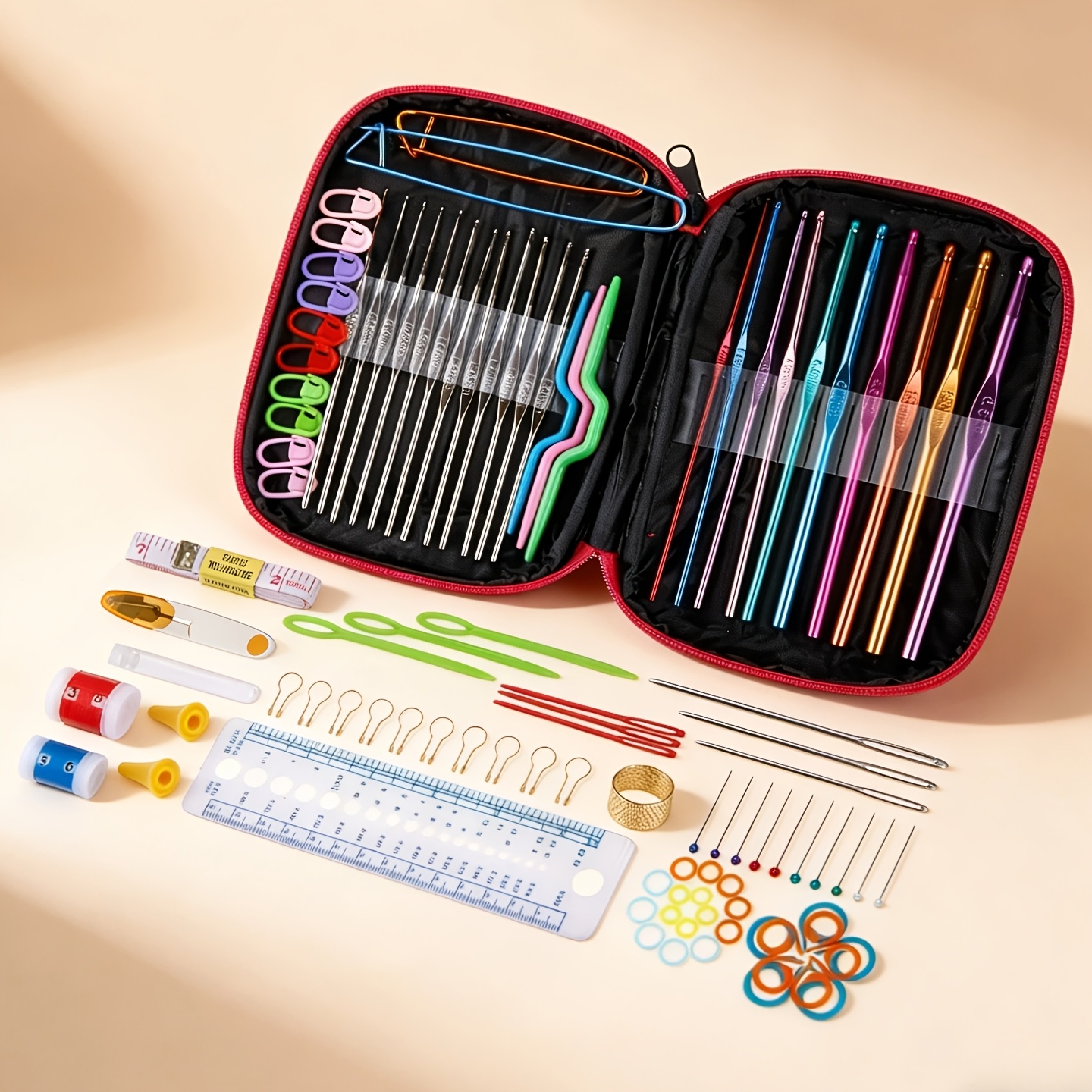 Complete set of metal hook kni - Crochet Hook Set 评论和价格