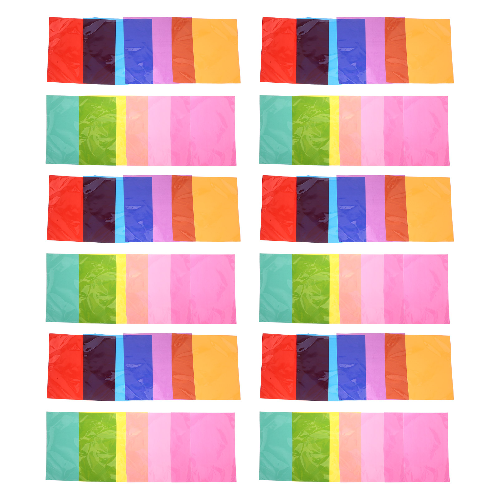 90Pcs Multi Colored Cellophane - Art Craft Paper 评论和价格