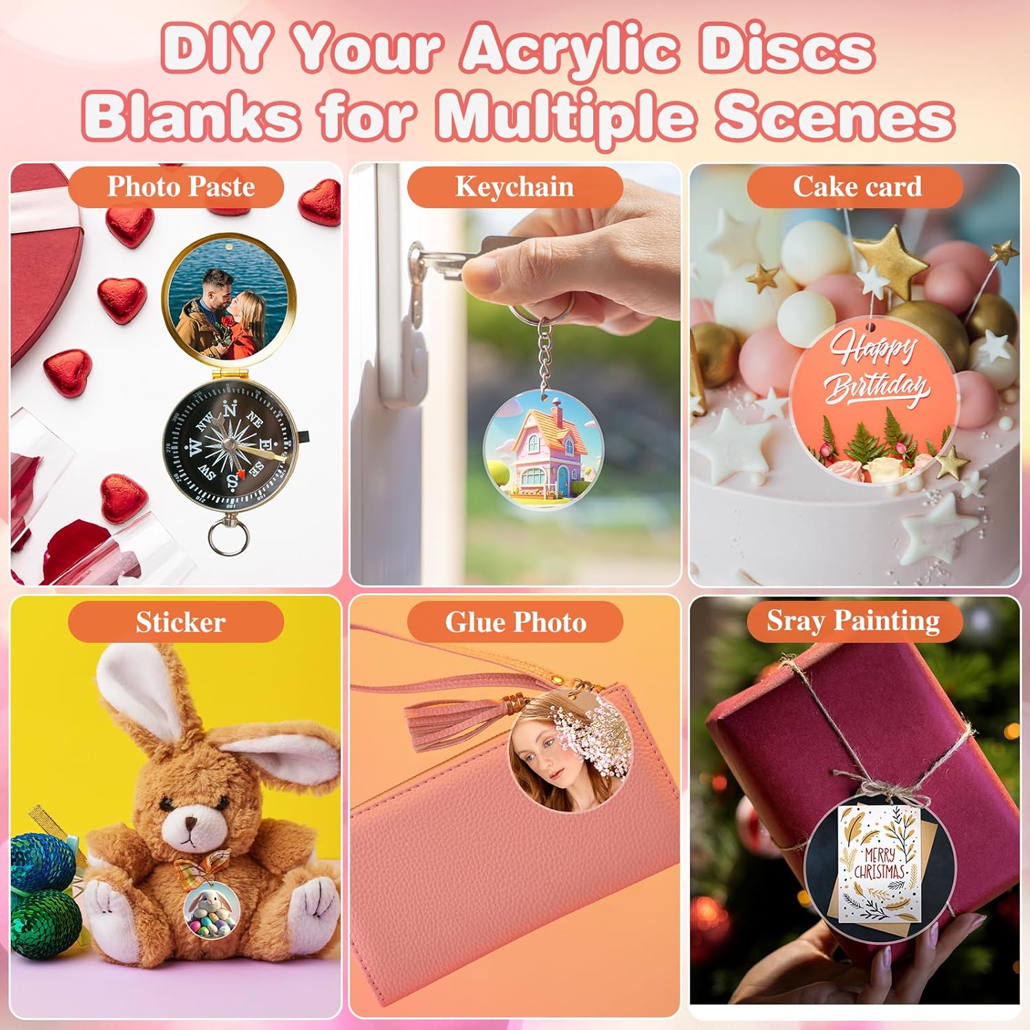 30 Pcs Clear Acrylic Circles 2 - Art Craft Activity 评论和价格