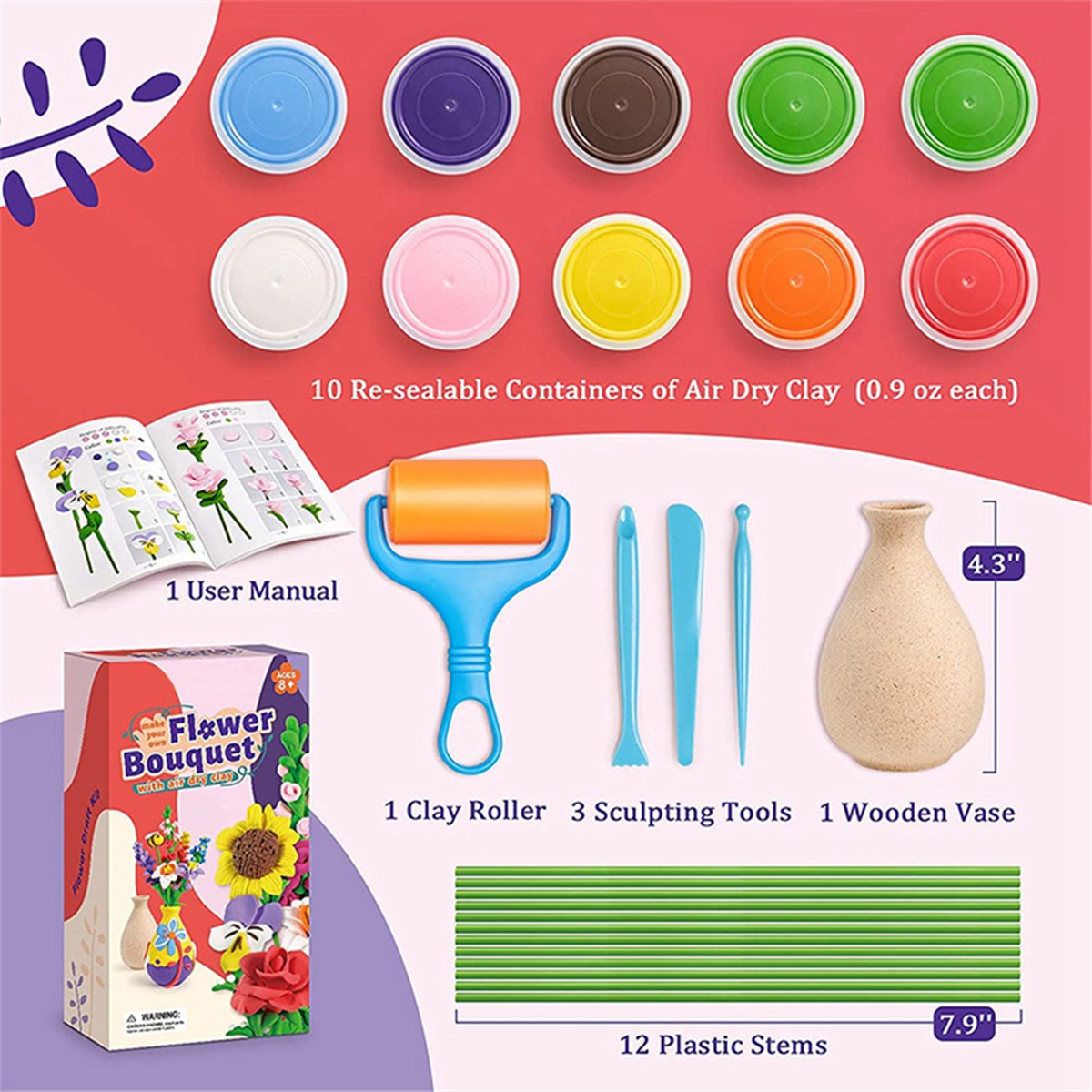 CYL-Flower Craft Kit for Kid C - Art Craft Mother'S Day 评论和价格